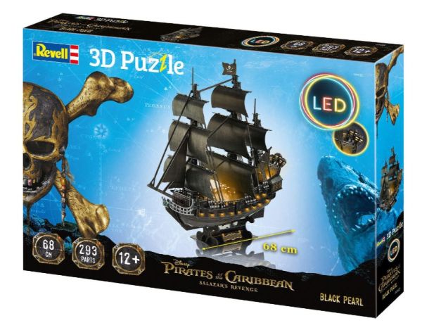 REV00155 - 3D-Puzzle mit LEDs - Black Pearl - 1