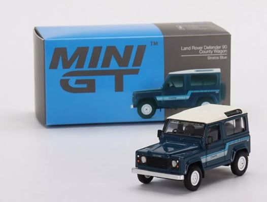 MGT00353-L - LAND ROVER Defender 90 county wagon LHD Blau - 1