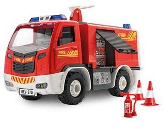 REV00915 - RC-Feuerwehrwagen mit Sound zum Zusammenbauen - 1