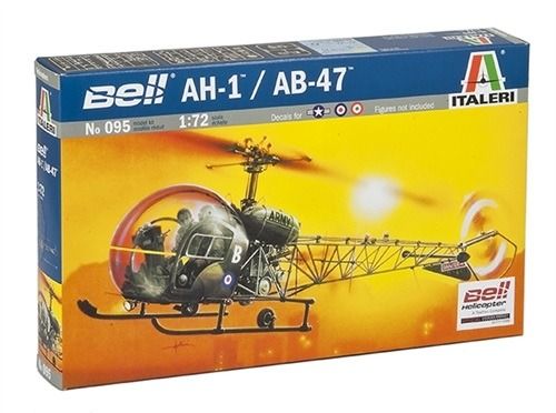 ITA0095 - BELL AH-1 / AB-47 Militärhubschrauber zum Zusammenbauen und Lackieren - 1