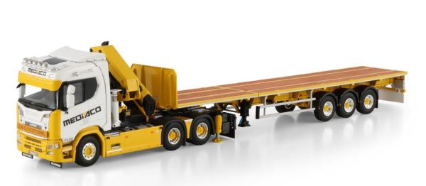 WSI01-4754 - SCANIA R Normal CR20N 6x4 mit Ladekran und 3-achsiger MEDIACO-Pritsche - 1