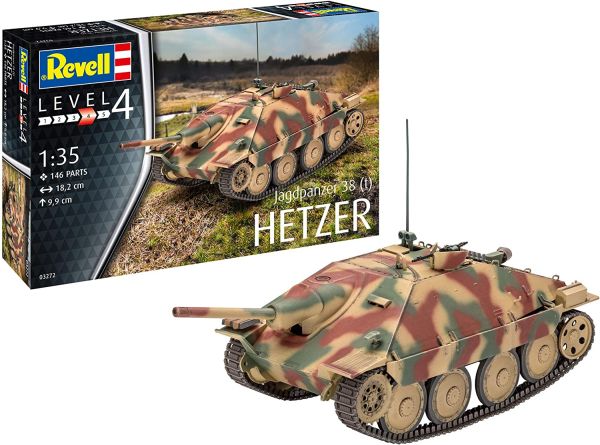 REV03272 - Panzer Jagdpanzer 38t HETZER zum Zusammenbauen und Bemalen. - 1