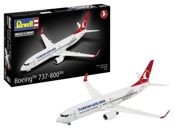 REV03772 - Flugzeug BOEING 737-800 – Turkish Airlines zum Zusammenbauen und Bemalen - 1