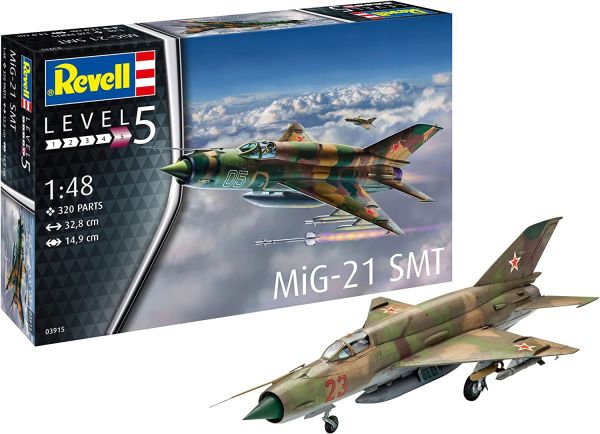 REV03915 - Jagdflugzeug Mig-21 SMT zum Zusammenbauen und Bemalen - 1