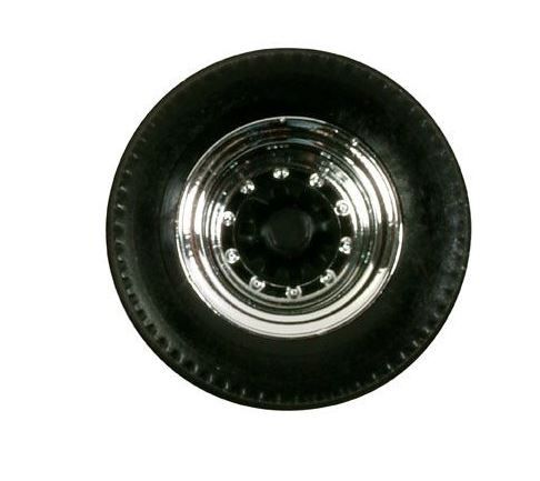 HER052597 - 12 Reifensätze mit Felgen für Anhänger – Chrom und Schwarz - 1