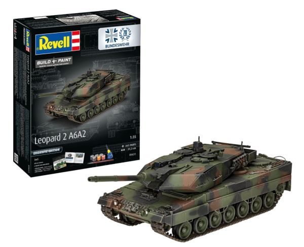 REV05631 - LEOPARD 2 A6A2 Panzer (Exklusive Edition) – Bausatz mit Bemalung - 1