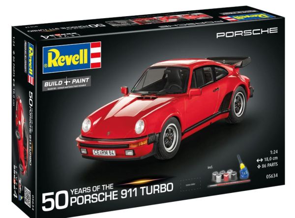 REV05634 - PORSCHE 911 Turbo – 50. Jubiläums-Bausatz mit Lackierung - 1