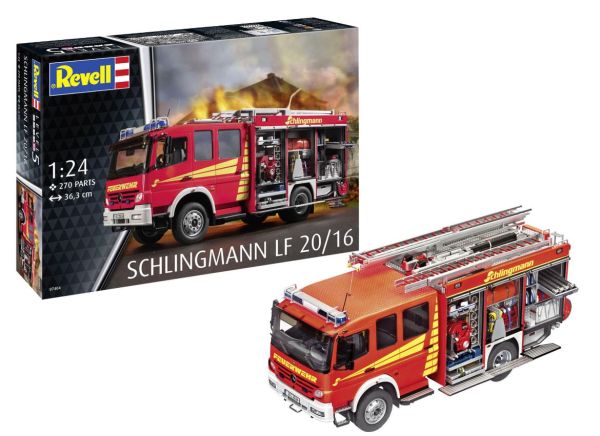 REV07404 - Feuerwehrwagen SCHLINGMANN LF 20/16 zum Zusammenbauen und Bemalen - 1