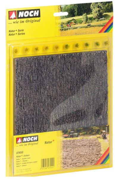 NOC07450 - Natur+ Erdfeld 21x19 cm mit 10 Grasbüscheln - 1