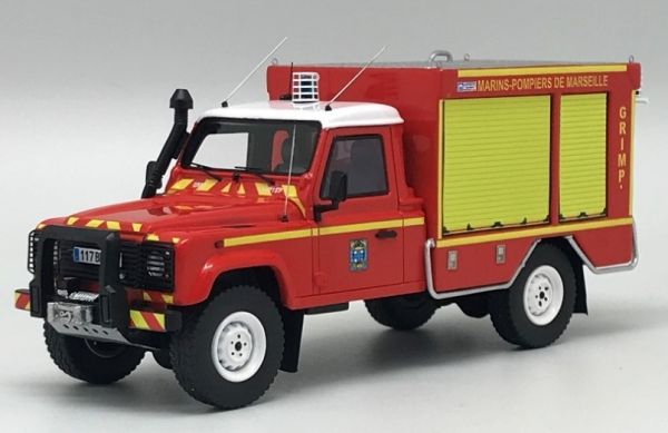 ALARME0051 - LAND ROVER 130 simple cabine grimp BMPM Pompiers limitiert auf 325 Ex. - 1