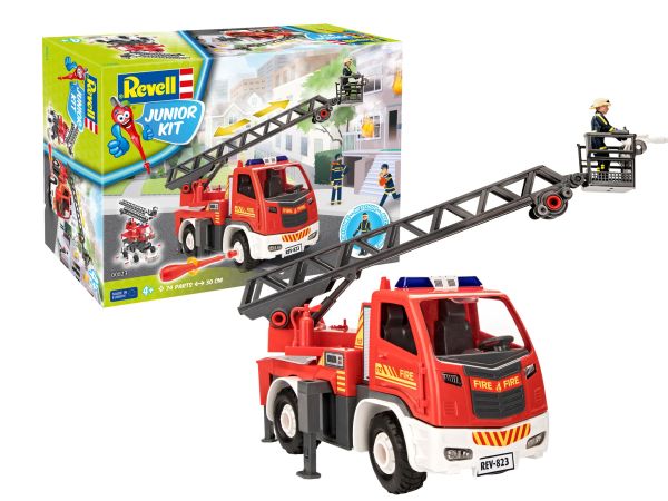 REV00823 - Großes Feuerwehrauto mit baubarer Minifigur - 1