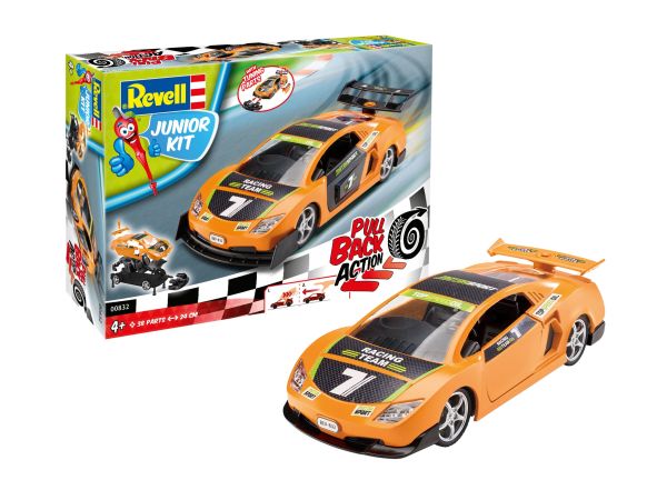 REV00832 - Orangefarbenes Rallyeauto zum Zusammenbauen und Reiben - 1