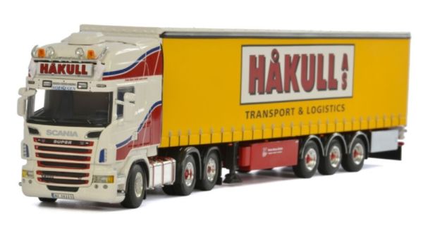 WSI01-1892 - SCANIA R6 Topline 6x2 mit 3 Achsen HAKULL Planenauflieger - 1