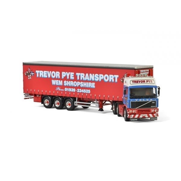 WSI01-2173 - VOLVO F12 mit 3-Achs-Planenanhänger TREVOR PYE TRANSPORT - 1
