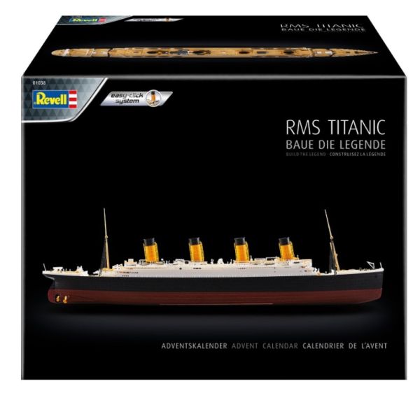 REV01038 - Adventskalender 2021 - RMS Titanic mit Bemalung zum Zusammenbauen - 1