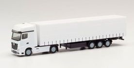 HER013796 - MERCEDES Actros 4x2 mit Planenanhänger 3 Achsen - Im Bausatz - 1