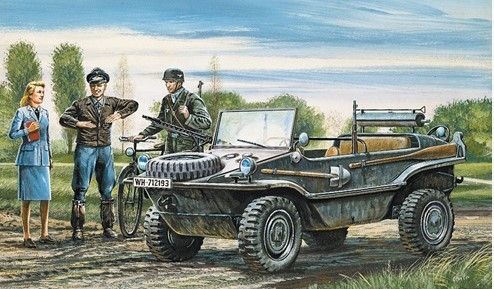 ITA0313 - Schwimmwagen zum zusammenbauen und lackieren - 1