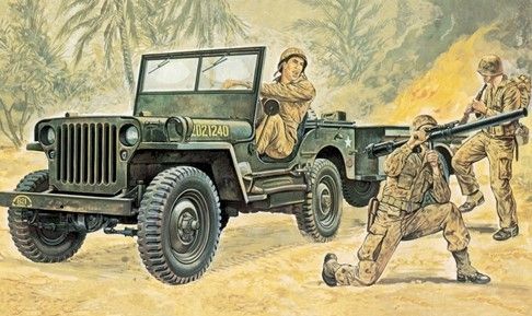 ITA0314 - JEEP Willys zum Zusammenbauen und Lackieren - 1