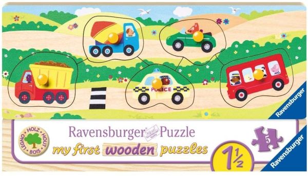 RAV03236 - Meine ersten Holzpuzzles - Fahrzeuge 5 Teile - 1