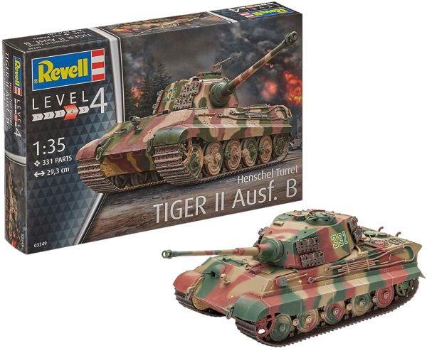 REV03249 - Panzer TIGERII AUSF.B HENSCHEL Turm zum zusammenbauen und lackieren - 1