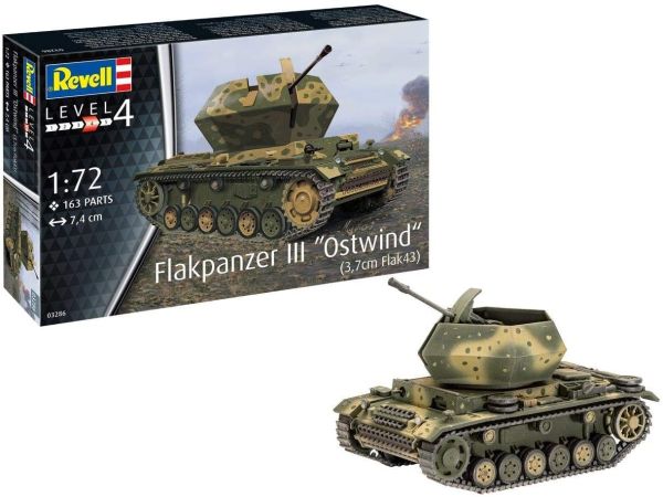 REV03286 - FLAKPANZER III OSTWIND Panzer zum Zusammenbauen und Lackieren - 1