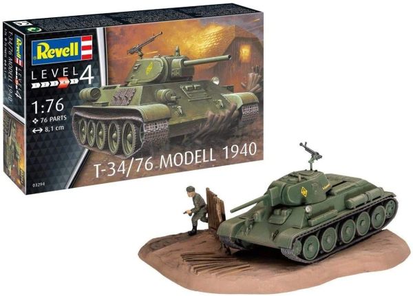 REV03294 - Panzer T-34/76 Modell 1940 zum Zusammenbauen und Lackieren - 1