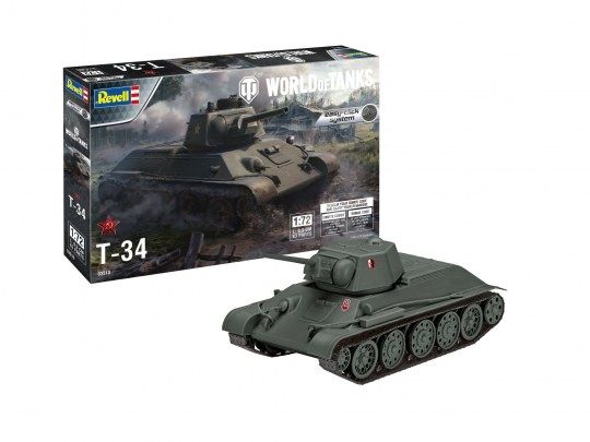 REV03510 - Panzer T-34 WORLD OF TANKS zum Zusammenbauen und Lackieren - 1