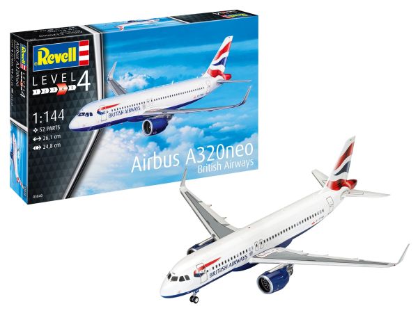 REV63840 - Modellbausatz AIRBUS A320 Neo British Airways zum Zusammenbauen mit Bemalung - 1