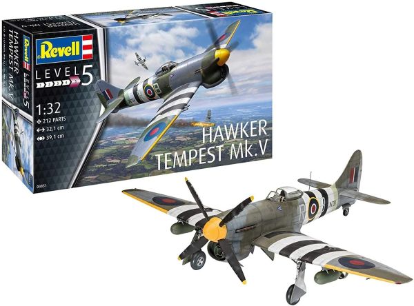 REV03851 - HAWKER TEMPEST V Flugzeug zum Zusammenbauen und Lackieren - 1