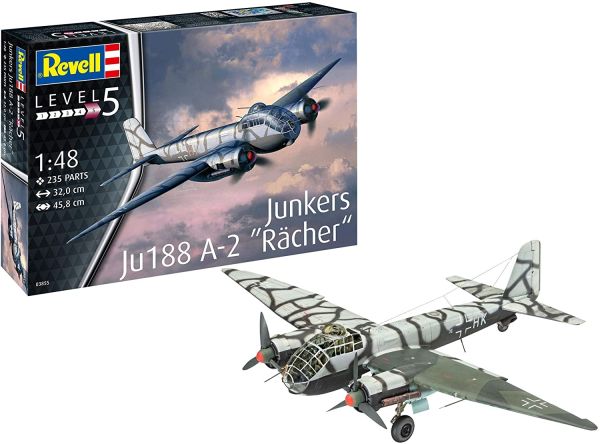 REV03855 - Flugzeug Junkers Ju188 A-2 Rächer zum Zusammenbauen und Lackieren - 1