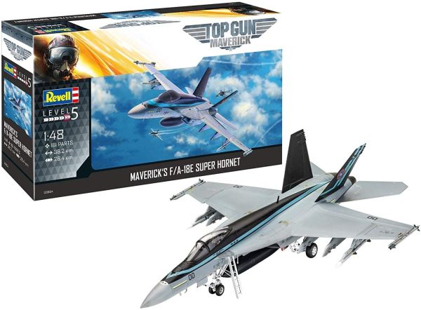 REV03864 - Baue und bemale Mavericks F/A-18E Super Hornet Top Gun/Maverick Fighter Plane - 1