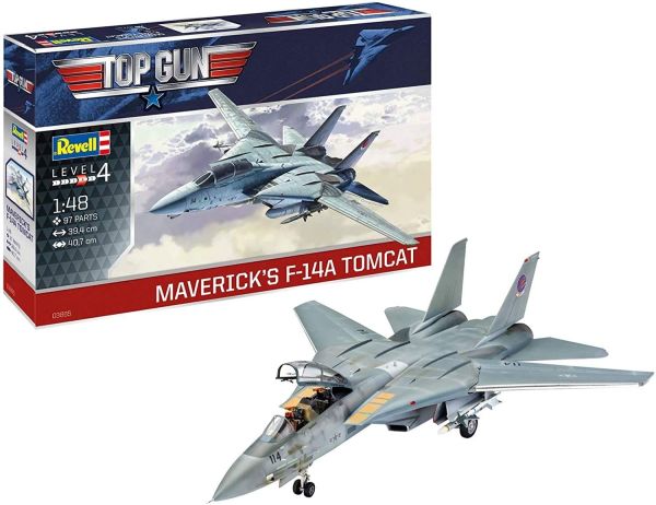 REV03865 - Mavericks F-14A Tomcat TOP GUN Kampfflugzeug zum Zusammenbauen und Lackieren - 1