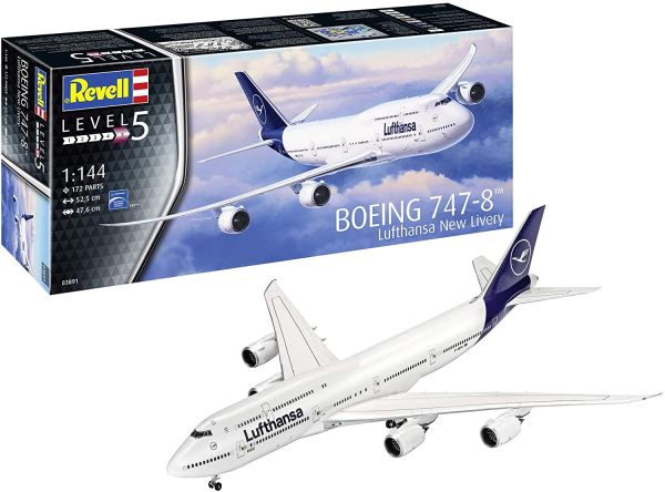 REV03891 - Boeing 747-8 Lufthansa New Livery zum Zusammenbauen und Lackieren - 1