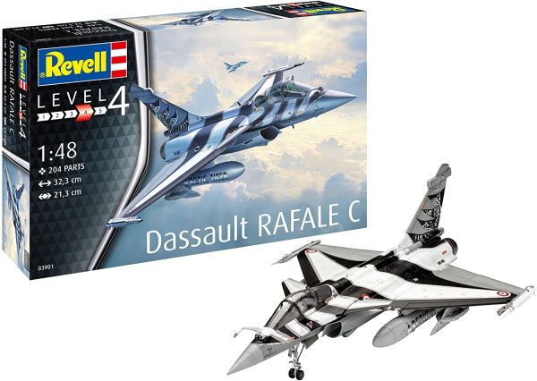 REV03901 - Dassault Aviation Rafale C Kampfflugzeug zum Zusammenbauen und Lackieren - 1