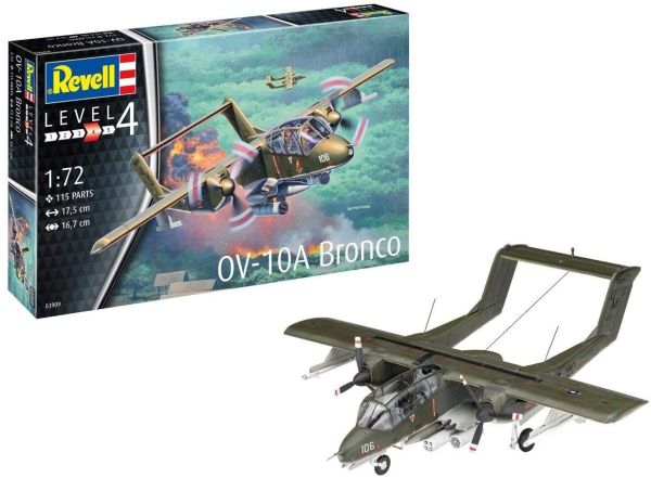 REV03909 - Kampfflugzeug OV-10A Bronco zum Zusammenbauen und Bemalen - 1