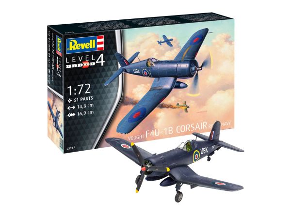 REV03917 - F4U-1B Corsair Royal Navy Flugzeug zum Zusammenbauen und Lackieren - 1