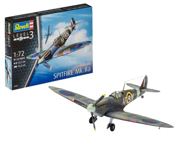 REV03953 - Spitfire Mk.IIa Flugzeug zum Zusammenbauen und Lackieren - 1