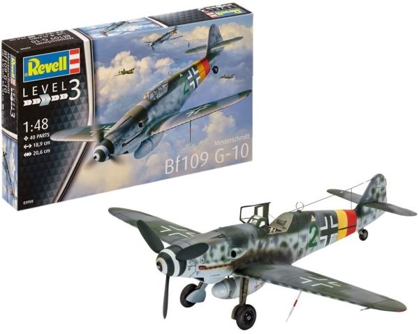 REV03958 - Flugzeug Messerschmitt Bf109 G-10 zum Zusammenbauen und Lackieren - 1