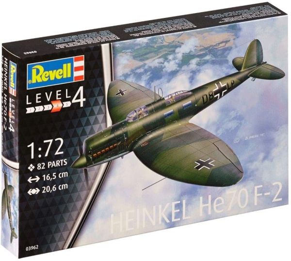 REV03962 - Heinkel He70 F-2 Flugzeug zum Zusammenbauen und Lackieren - 1