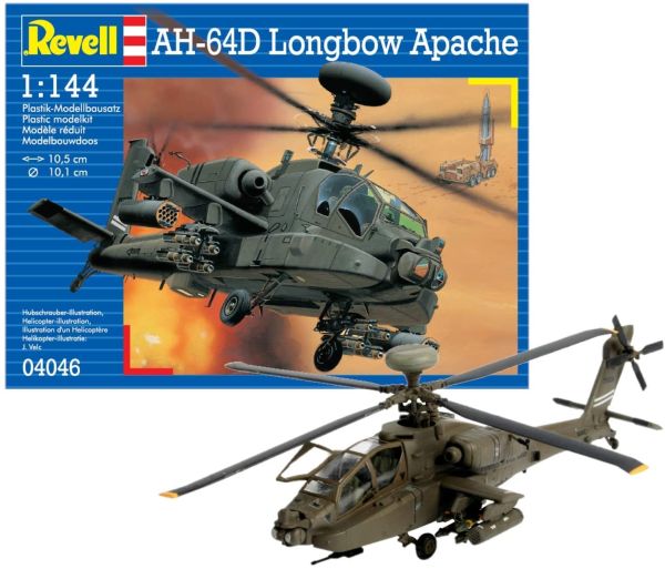 REV04046 - AH-64D Longbow Apache Hubschrauber zum Zusammenbauen und Lackieren - 1