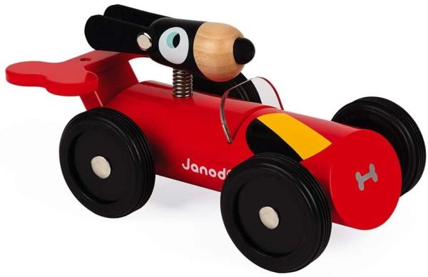 JAN04490 - Auto mit Hund zum Gassi gehen Rot – Spirit Dan - 1