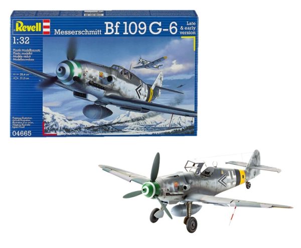 REV04665 - Flugzeug Messerschmitt Bf109 G-6 zum Zusammenbauen und Lackieren - 1