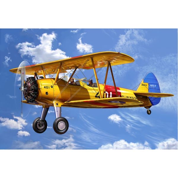 REV04676 - Stearman Kaydet Flugzeug zum Zusammenbauen und Lackieren - 1
