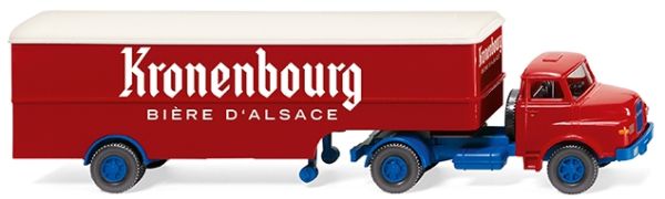 WIK051322 - SAVIEM 4x2 mit KRONENBOURG Auflieger - 1