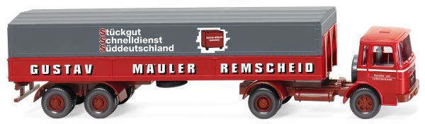 WIK051502 - MAN 4x2 mit Planenauflieger 2 Achsen MÄULER - 1