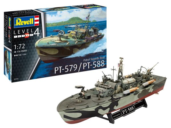 REV05165 - PT-588 / PT-57 Torpedoboot zum Zusammenbauen und Lackieren - 1