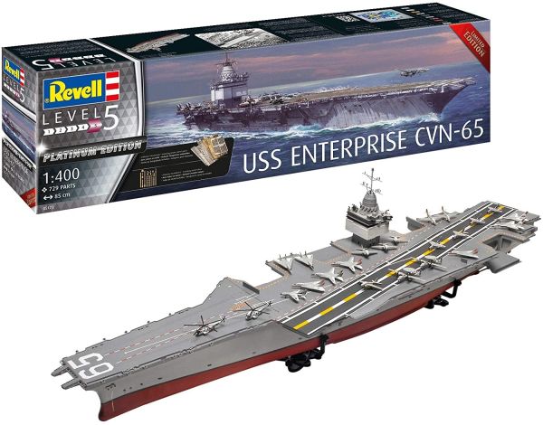 REV05173 - USS Enterprise CVN-65 Boot zum Zusammenbauen und Lackieren - 1