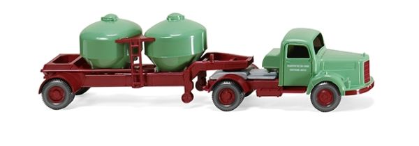 WIK053002 - MERCEDES L3500 Anhänger und 2 Zementtanks - 1