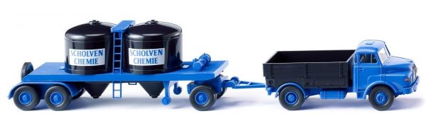 WIK053404 - MAN 4x2 Muldenkipper mit Chemietrailer 3 Achsen SCHOLVEN CHEMIE - 1