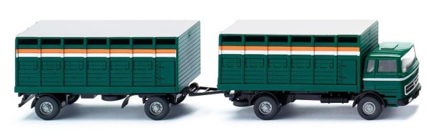 WIK056503 - MERCEDES 4x2 Träger mit Anhänger 2 Achsen Viehtransport - 1